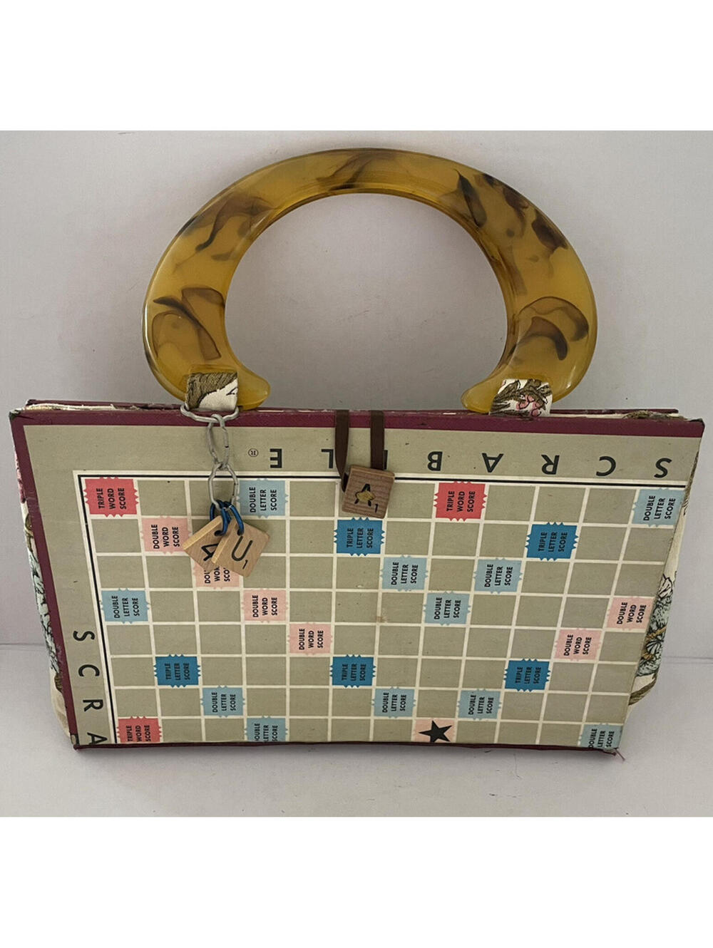 Scrabble Board Game Bag Purse Handmade Purse Handbag
